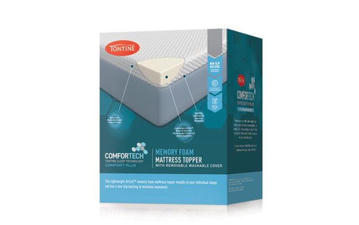 Buy Tontine Comfortech Aircell Memory Foam Mattress Topper Thickness: 4 cm  Online in Australia
