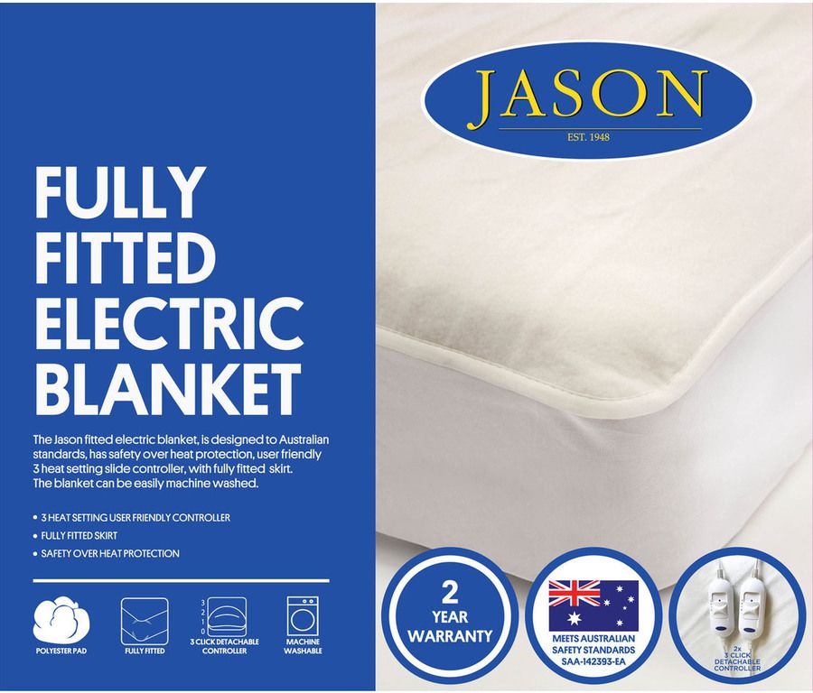 Buy Jason Fully Fitted Washable Electric Blanket Online in Australia