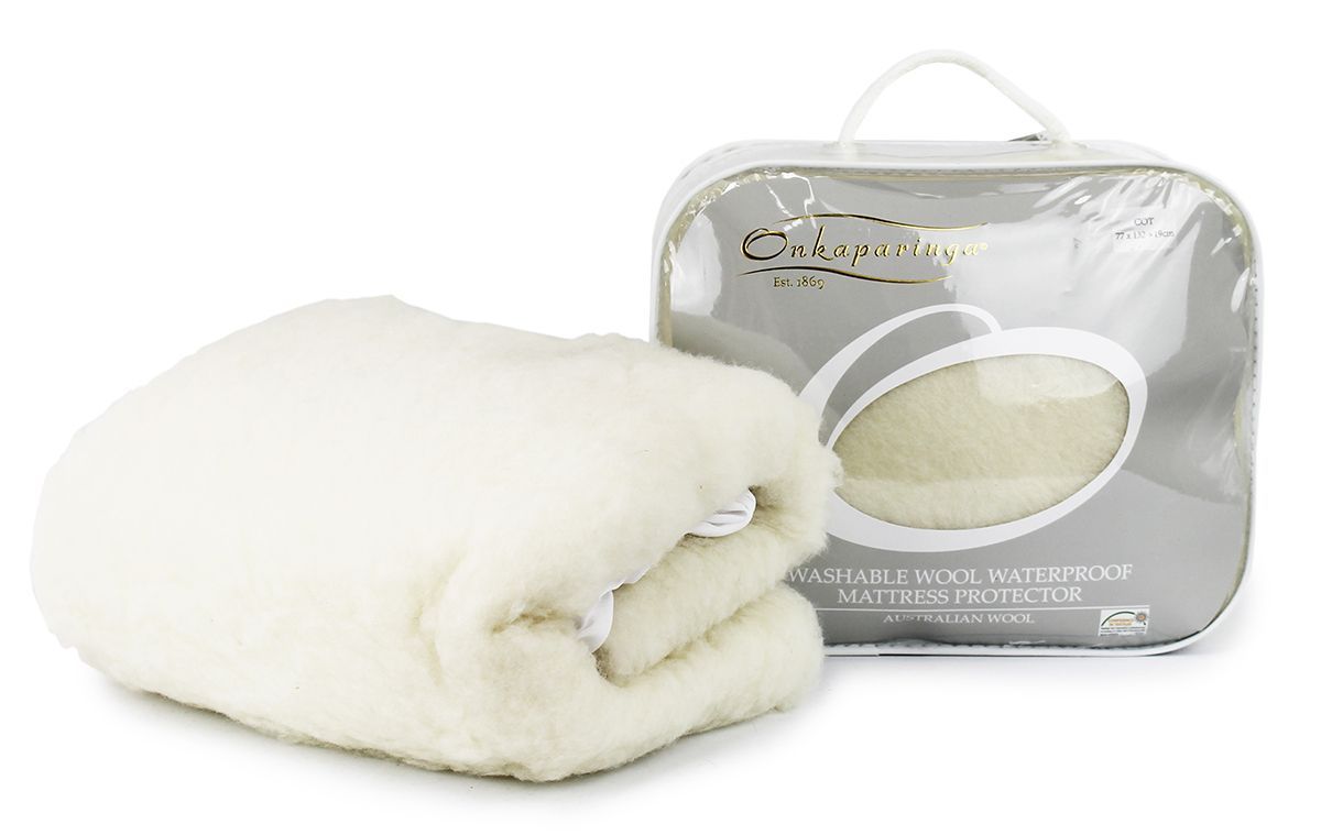 Buy Onkaparinga Australian Washable Wool Waterproof Mattress Protector Cot  Online in Australia