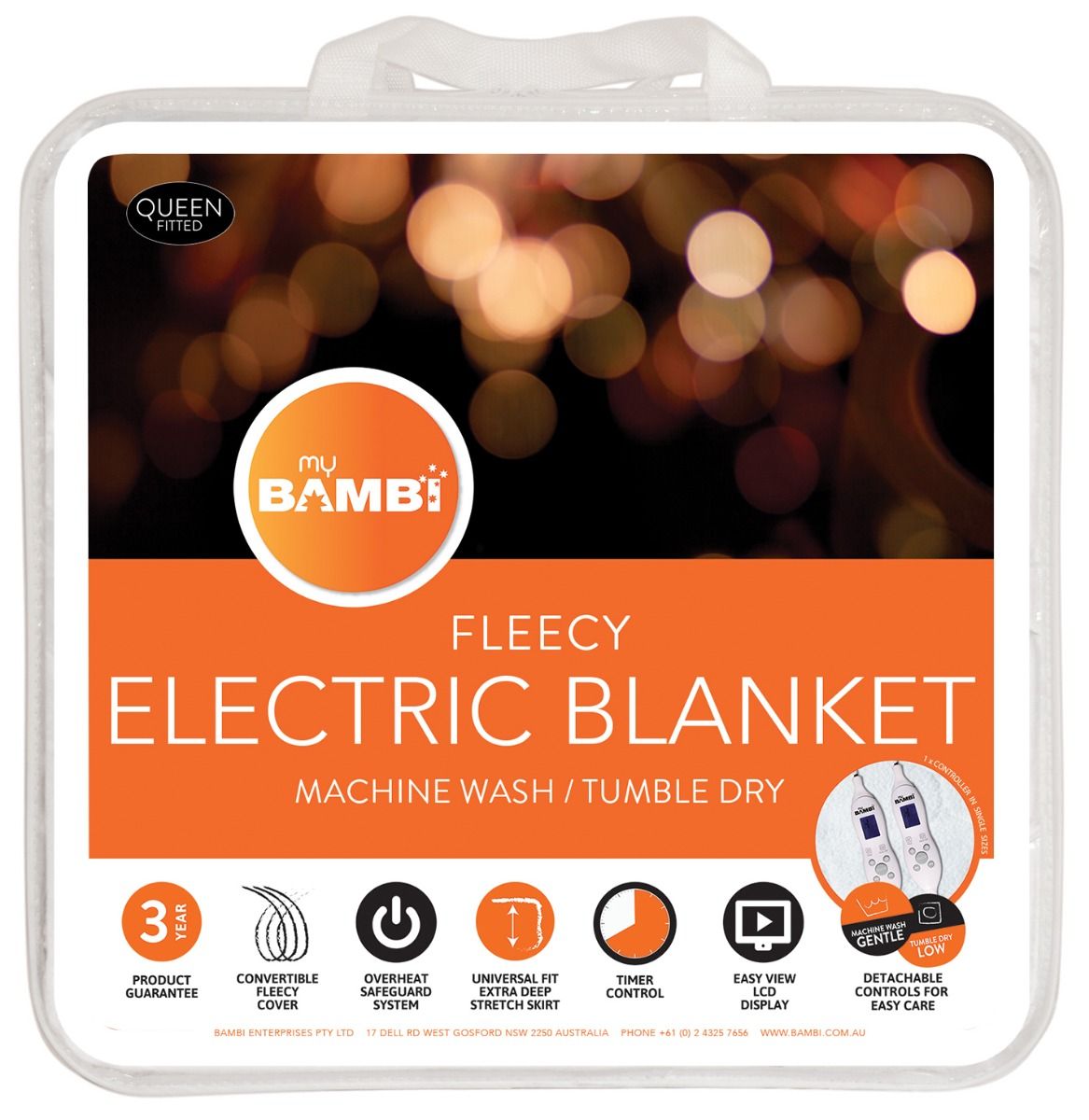 Buy Bambi Moodmaker Fleecy Electric Blanket Online in Australia