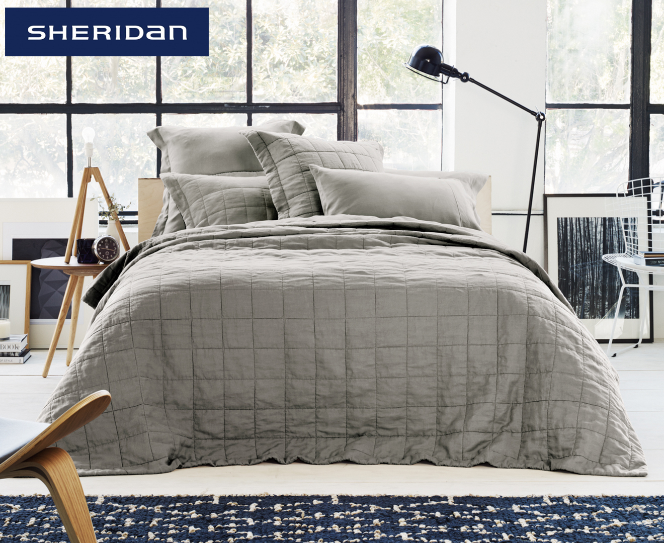 Sheridan Abbotson Belgian Linen Bed Cover Honey