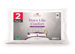 Tontine Luxe Down Like Support Low High Profile Pillow RRP $54.95 Medium 