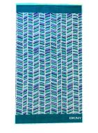 VAGABOND 100% Cotton Terry Velour 150cm Round Beach Towel Blue Lagoon 