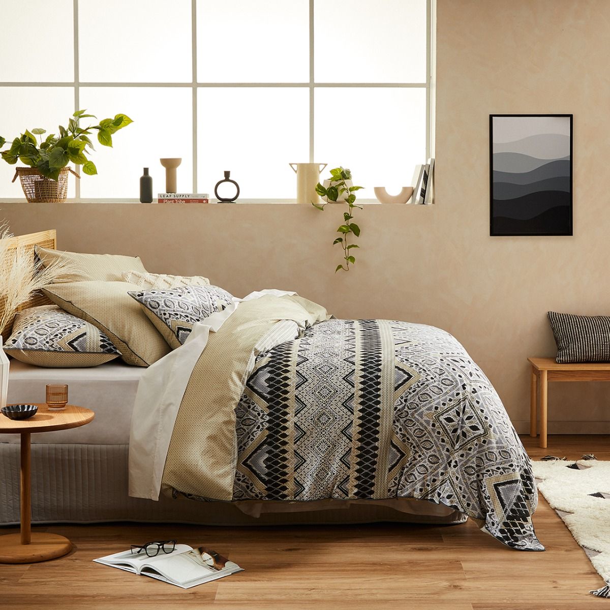 Logan \u0026 Mason Chayton Quilt Cover Set Linen
