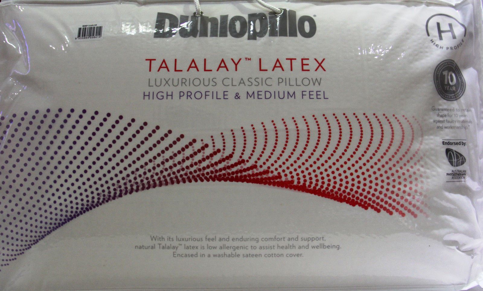 Dunlopillo Dunlopillo Luxurious Latex High Profile & Medium Feel Pillow 