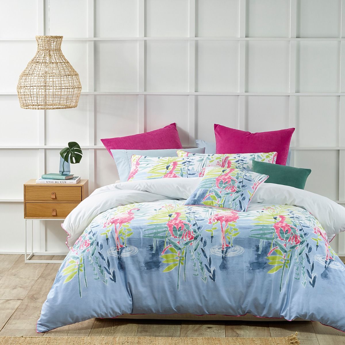 pink single quilt cover set